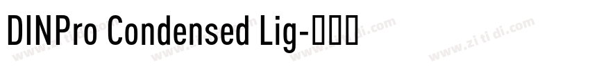 DINPro Condensed Lig字体转换